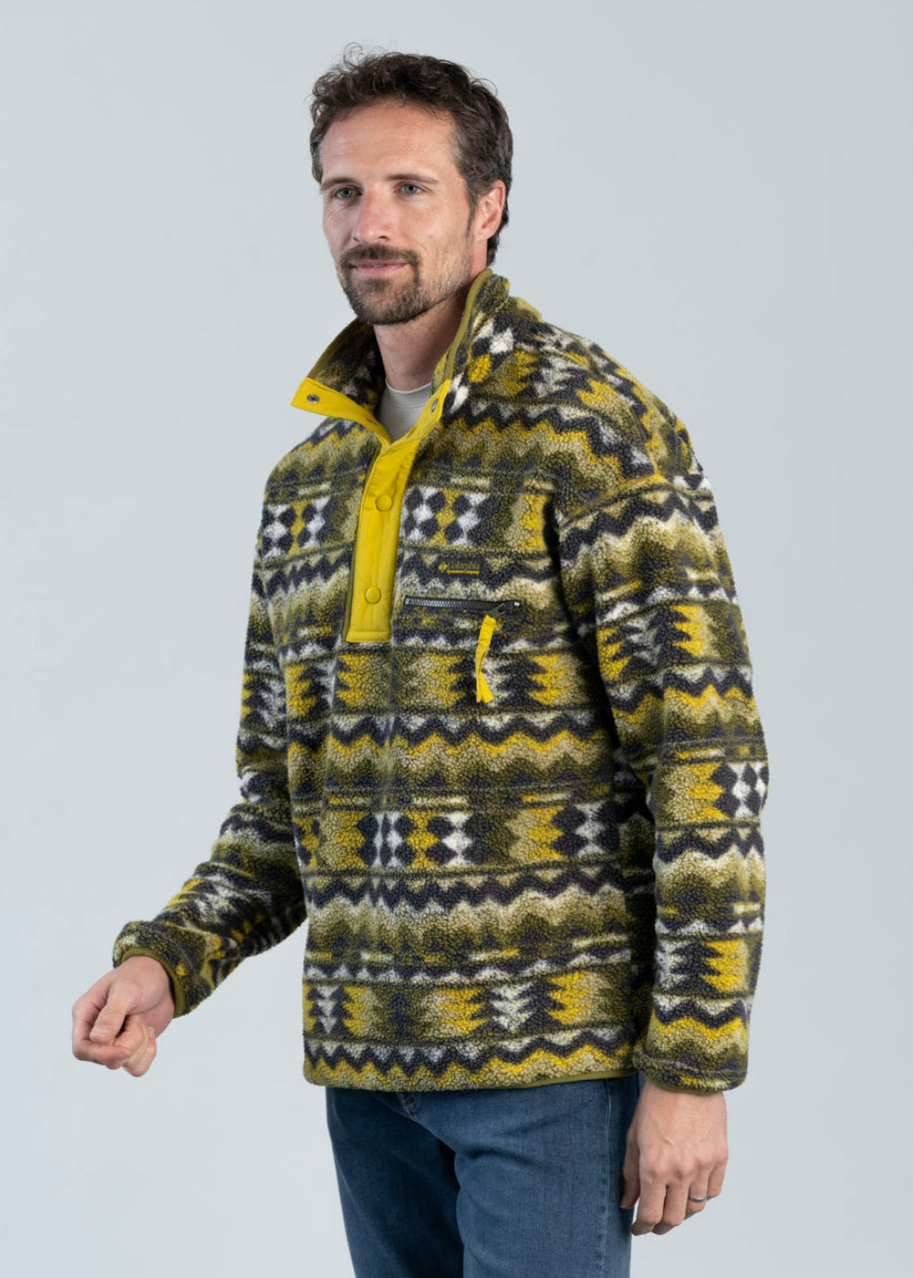 Helvetia II Printed Half Snap Fleece