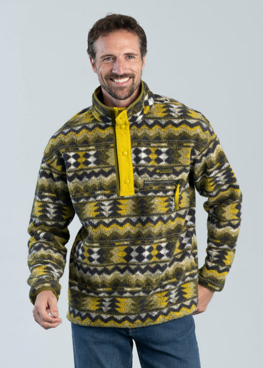 Helvetia II Printed Half Snap Fleece