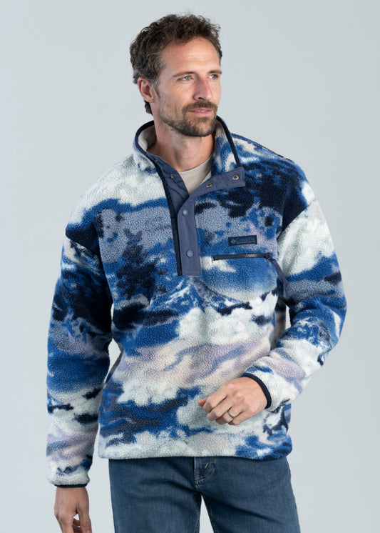 Helvetia II Printed Half Snap Fleece