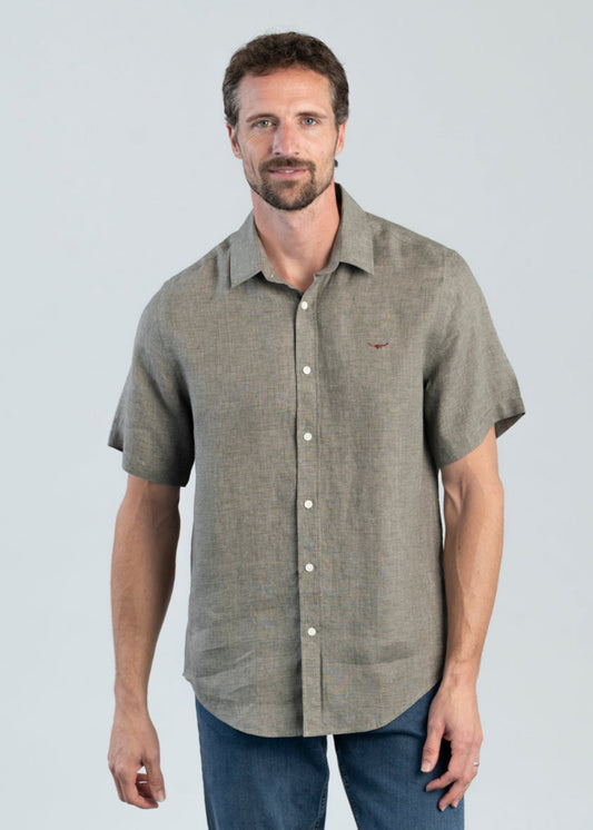 Newman Linen Short Sleeved Shirt