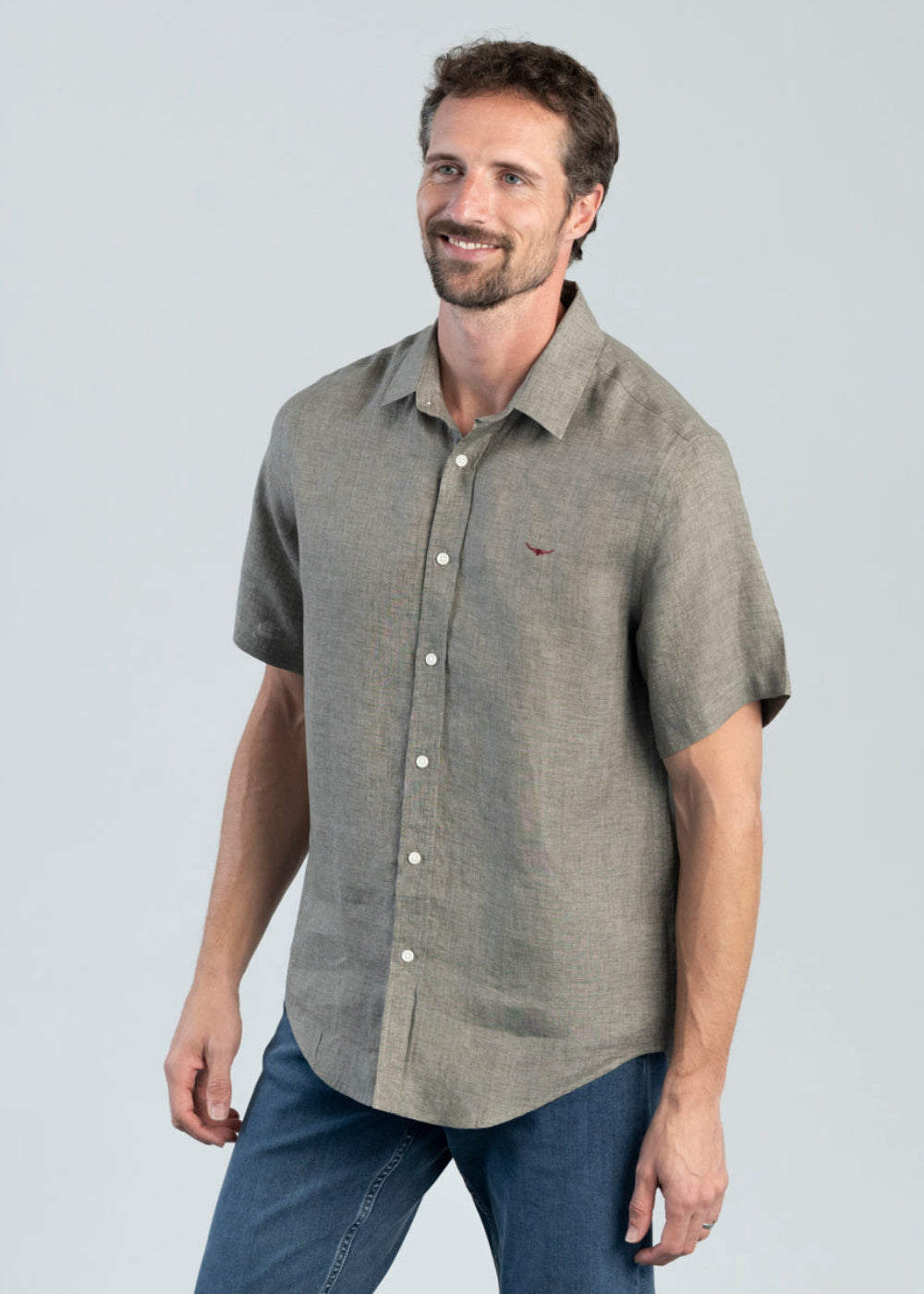Newman Linen Short Sleeved Shirt