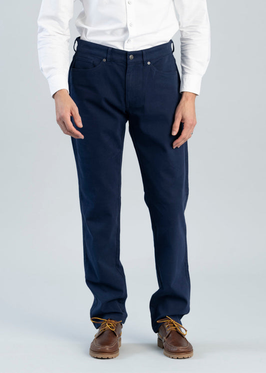 Crown Cotton Canvas Five Pocket Trousers