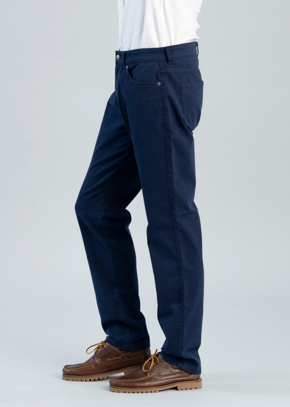Crown Cotton Canvas Five Pocket Trousers