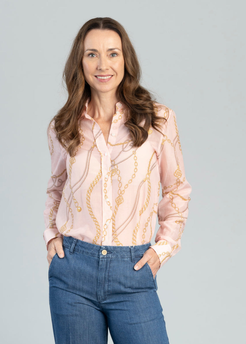 Printed Cotton Silk Shirt