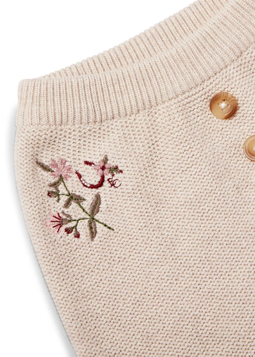 Organic Cotton Horse Embroidered Joggers