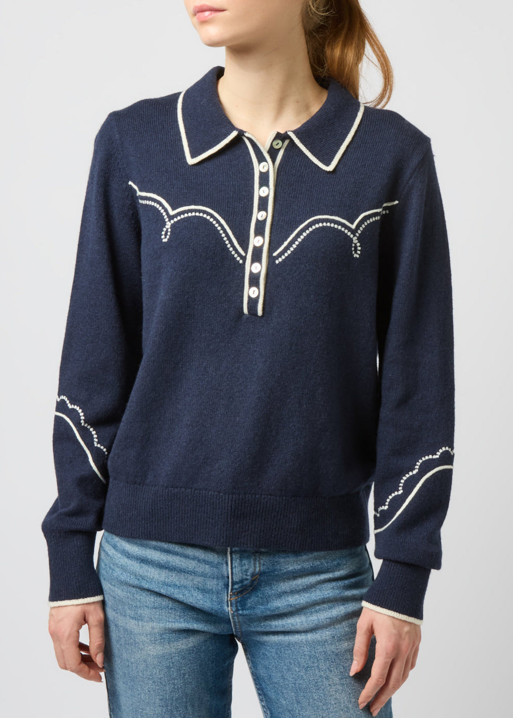 Western Collared Knit