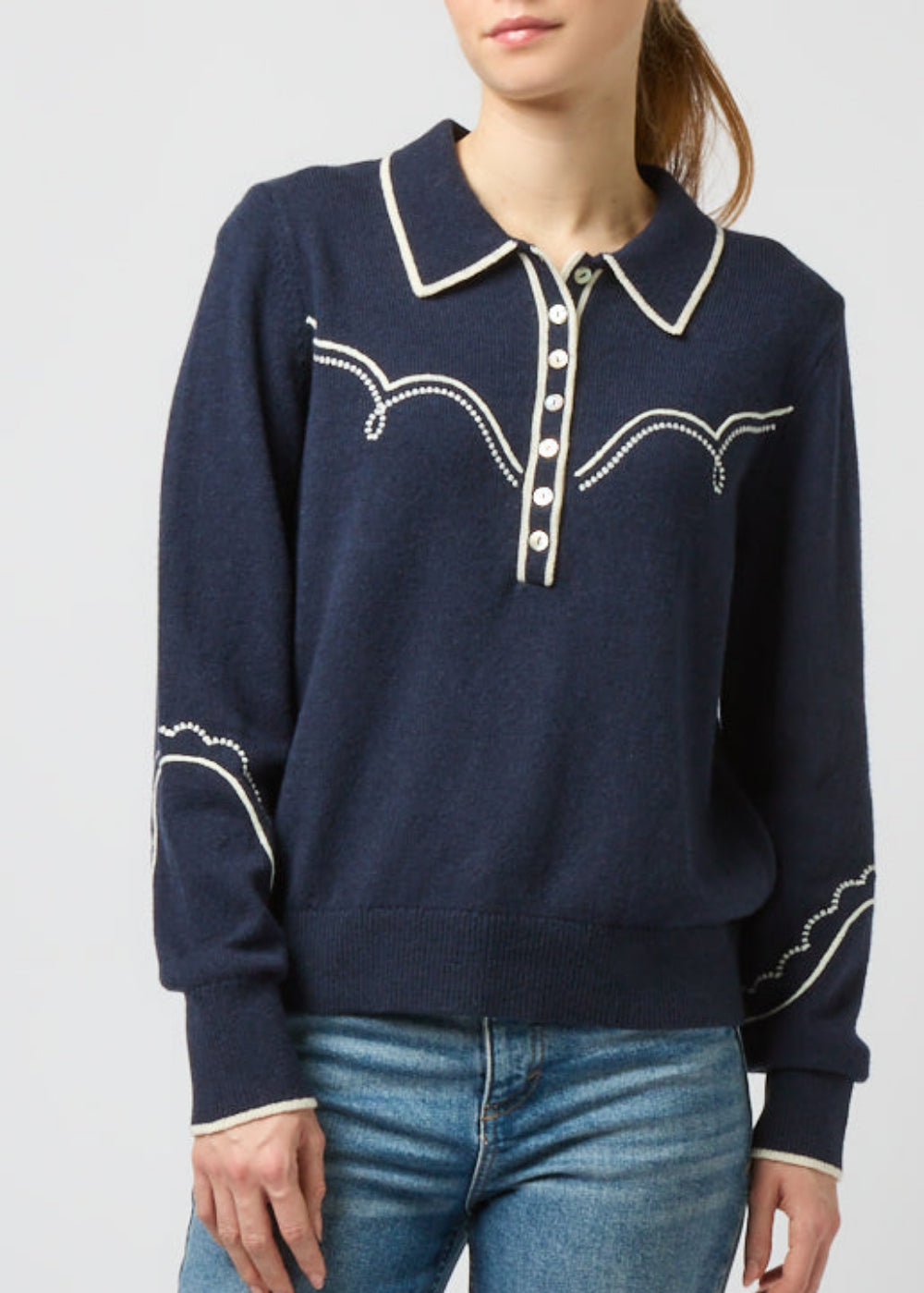 Western Collared Knit