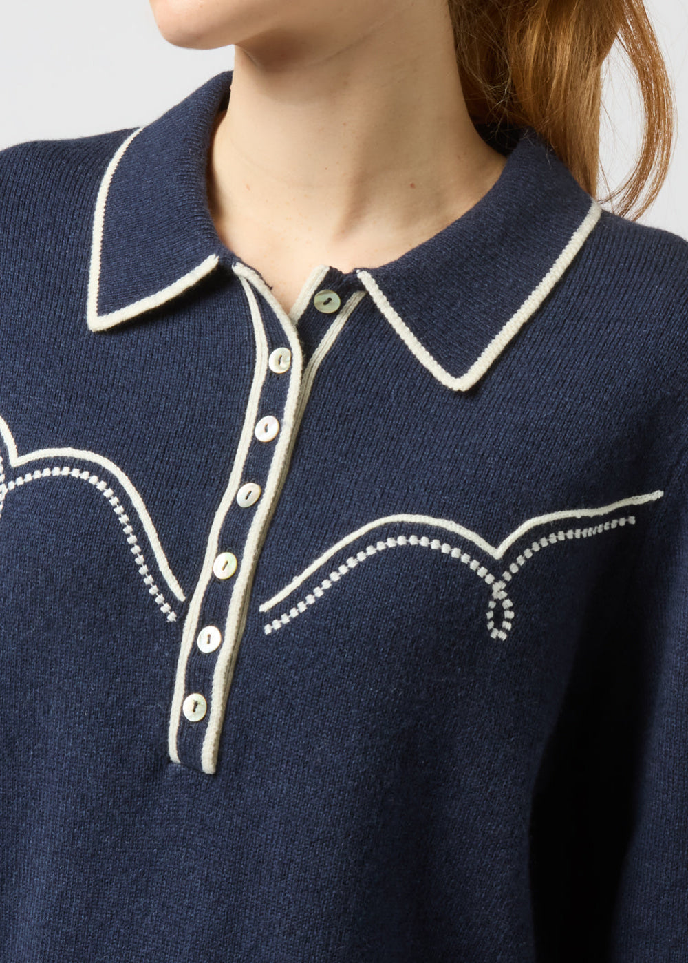 Western Collared Knit