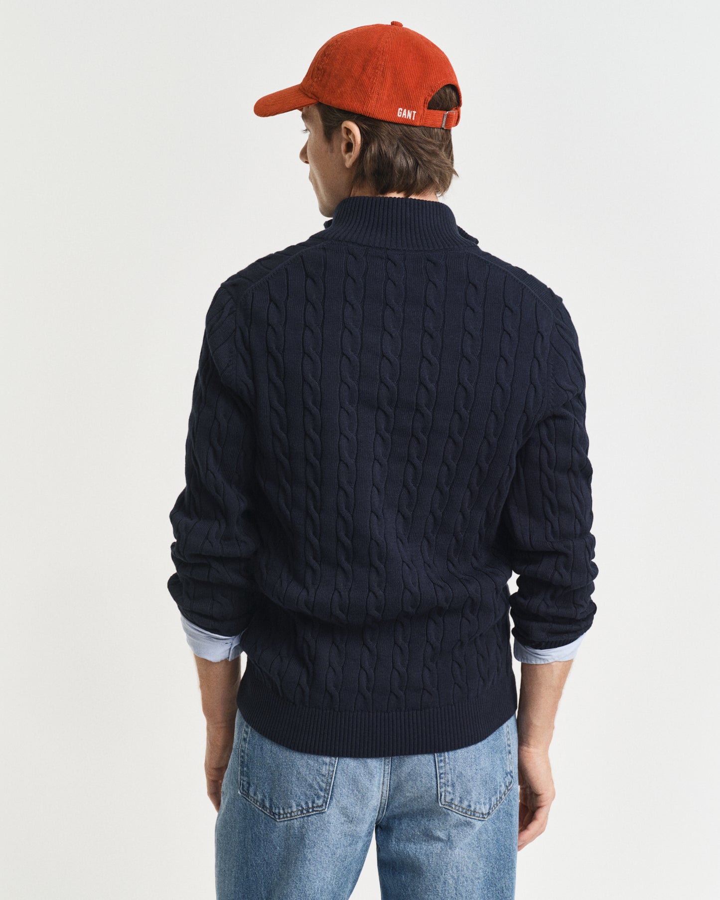 Cotton Cable Half Zip