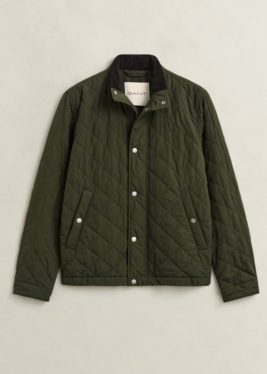 Quilted Jacket AW26 - Dark Moss Green