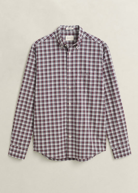 Regular Poplin Check Shirt
