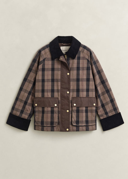 Checked Waxed Jacket