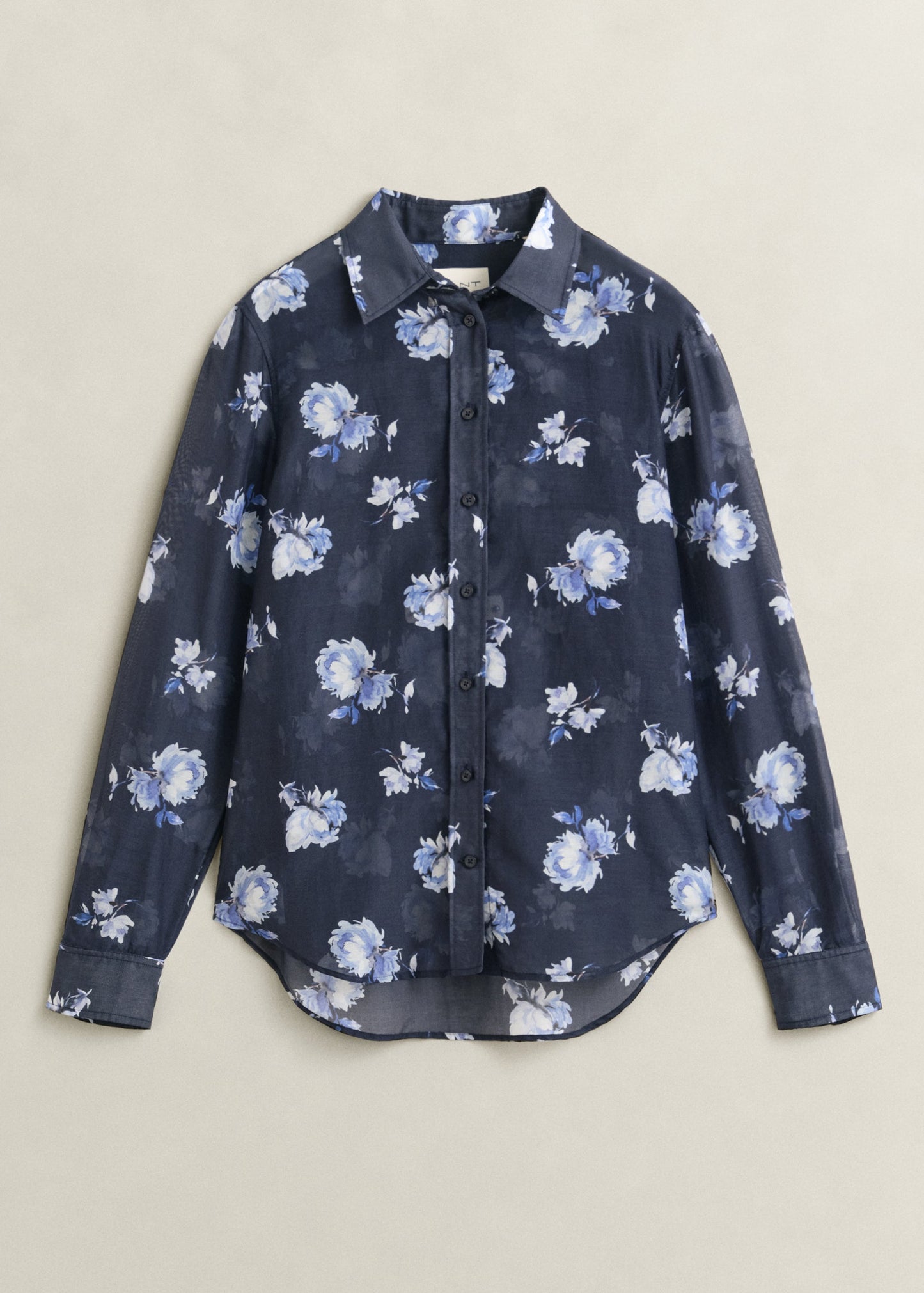 Floral Print Cotton Silk Shirt