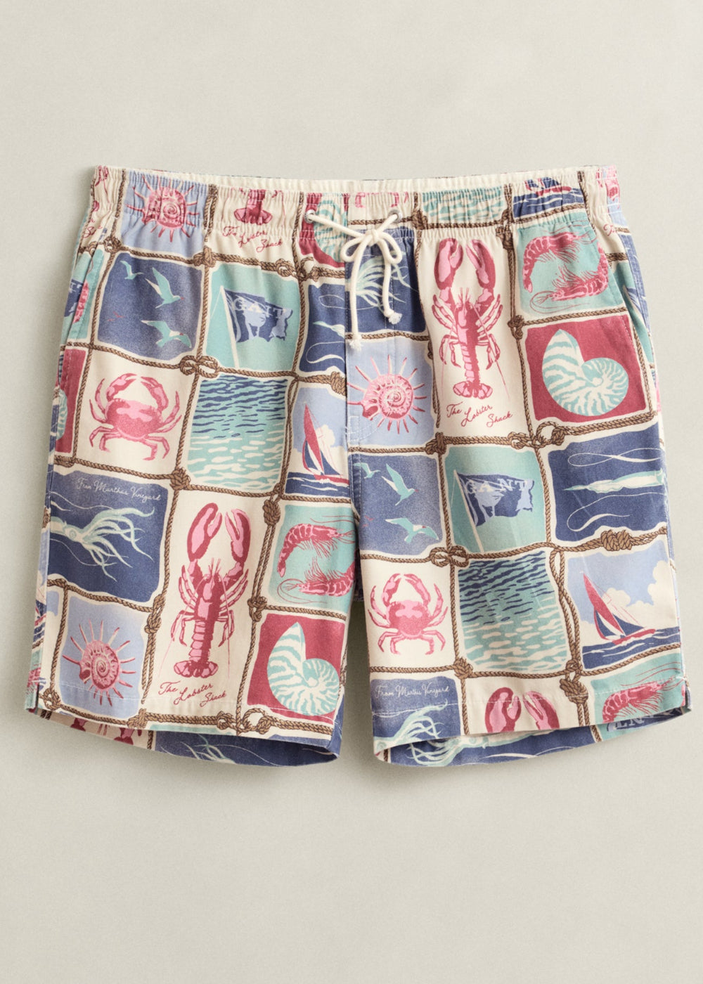 Nautical Print Shorts