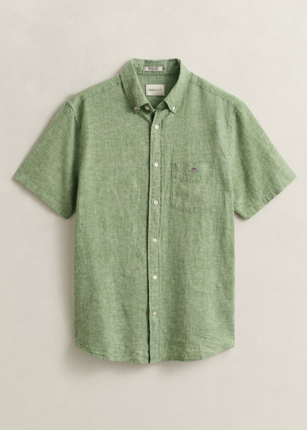 Cotton Linen Short Sleeve Shirt