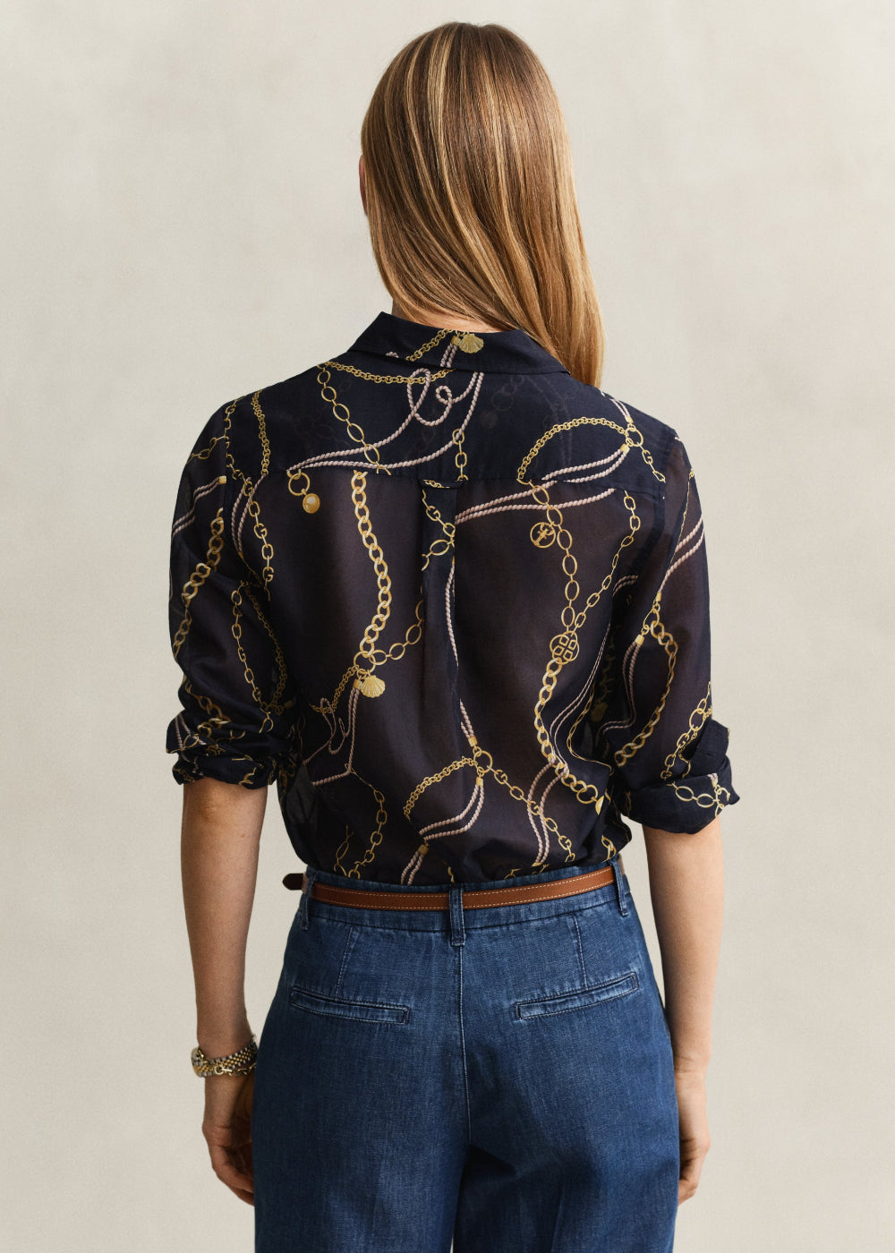 Printed Cotton Silk Shirt