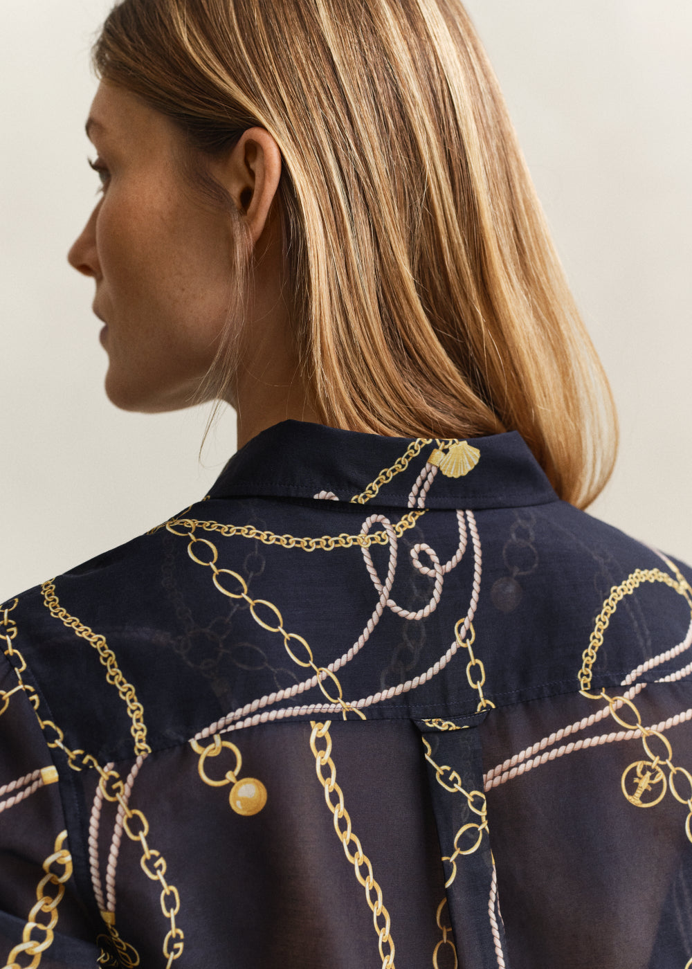 Printed Cotton Silk Shirt