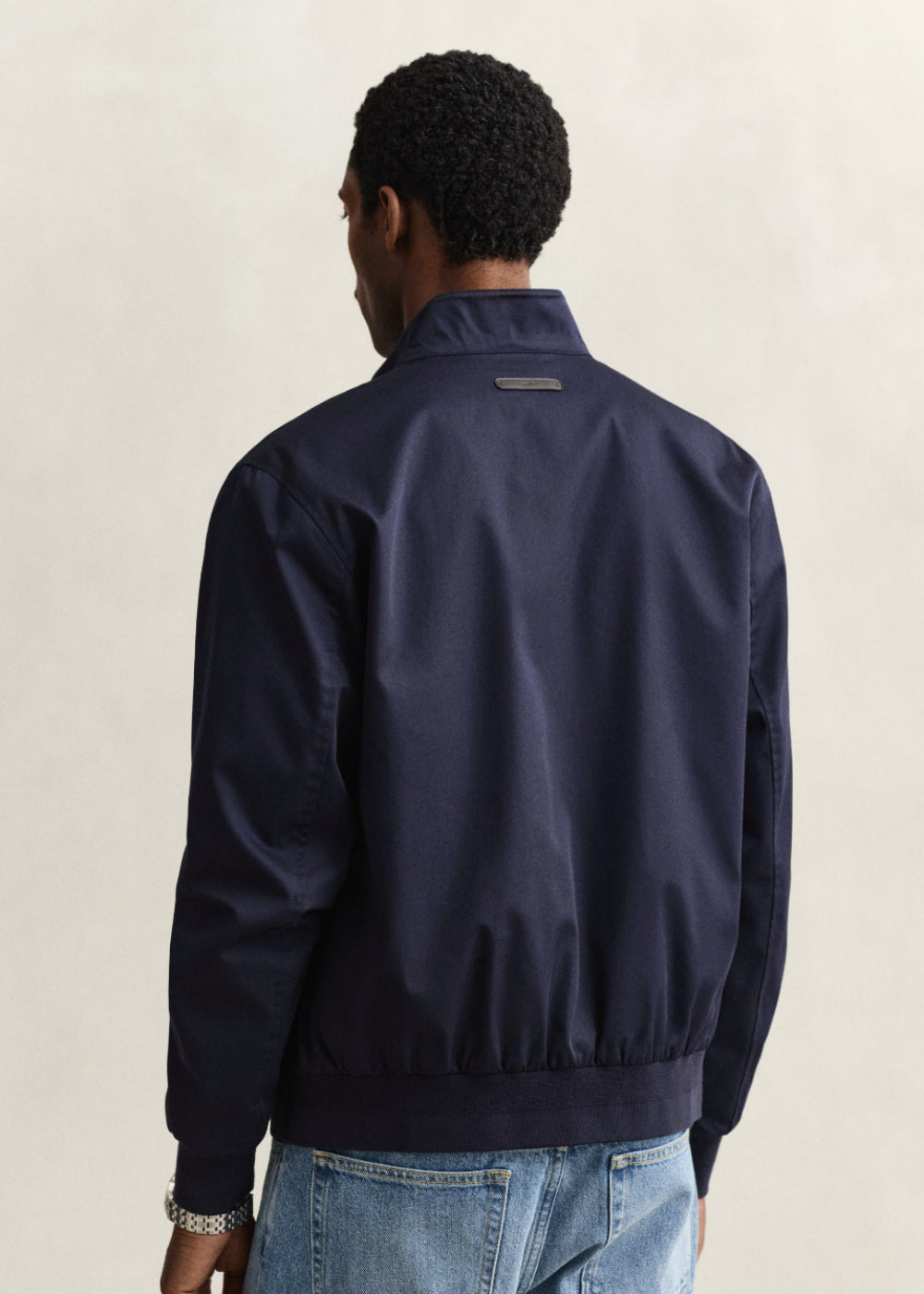 Cotton Blend Harrington Jacket