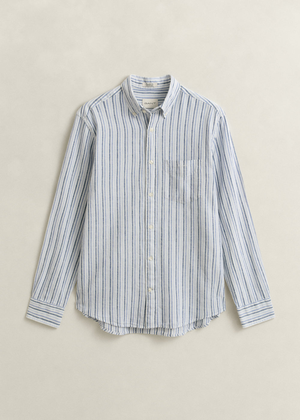 Cotton Linen Stripe Shirt