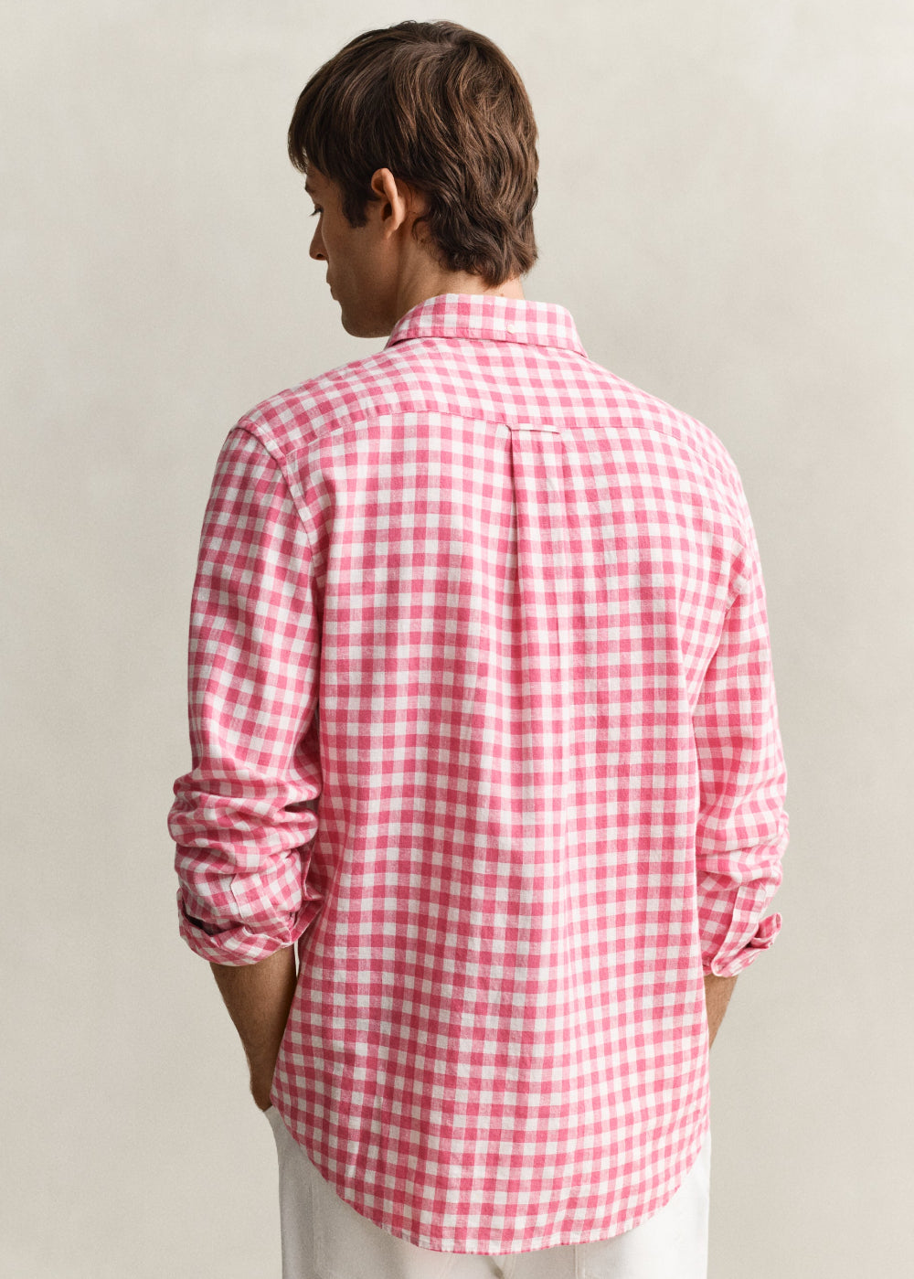 Cotton Linen Gingham Shirt