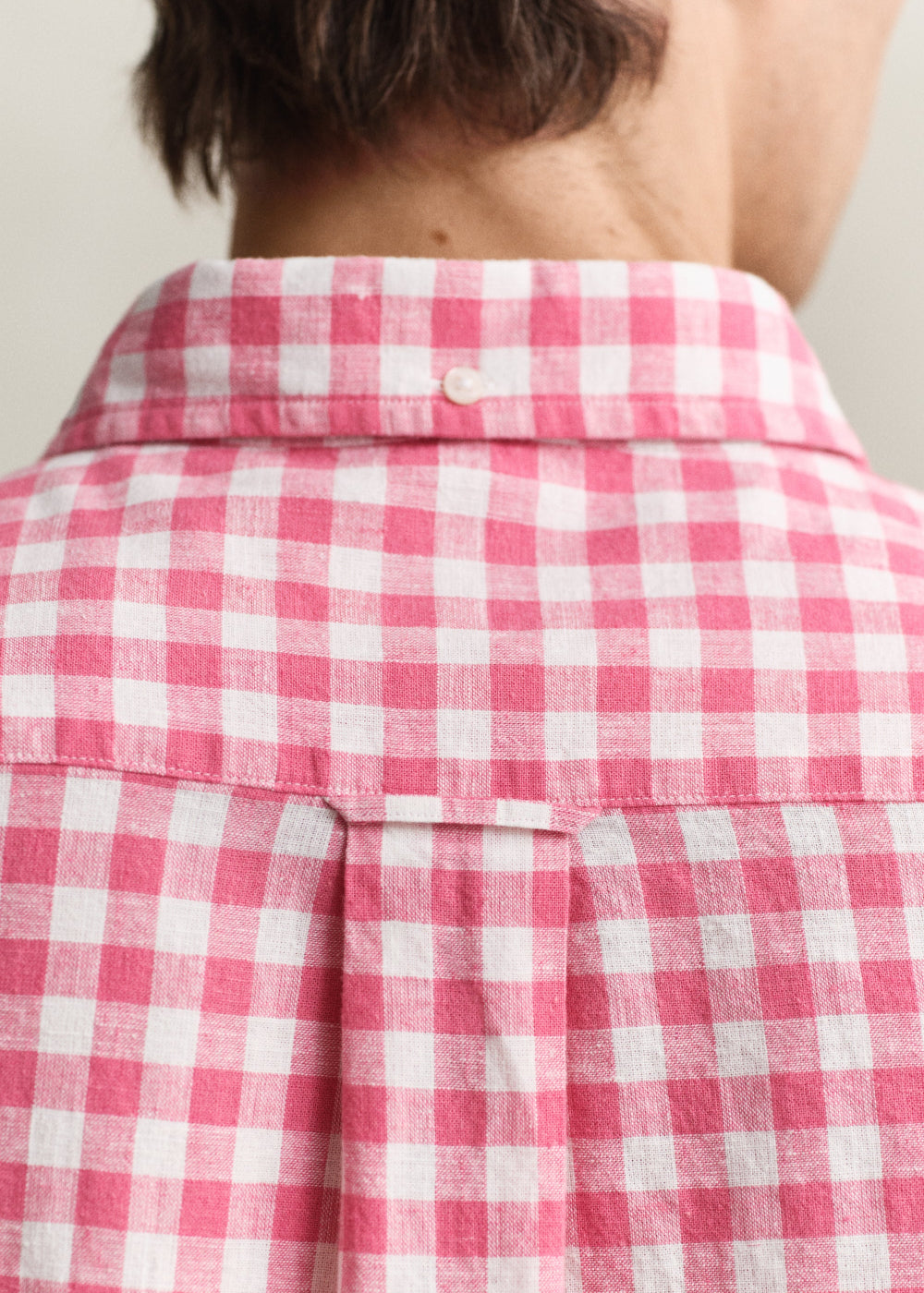 Cotton Linen Gingham Shirt