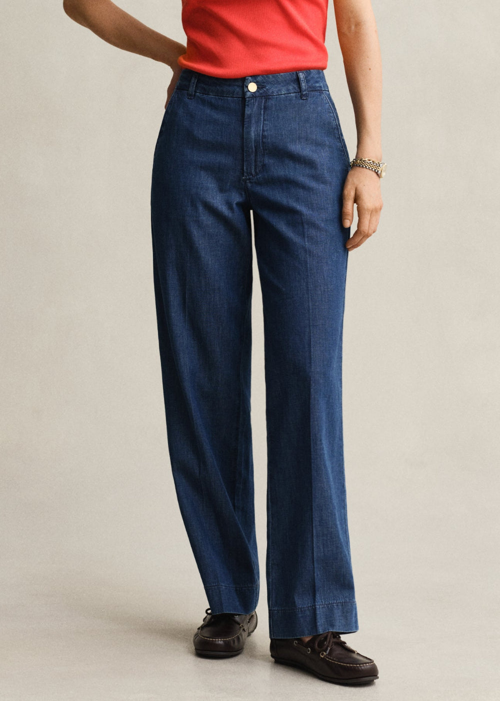 Relaxed Cotton Linen Jeans