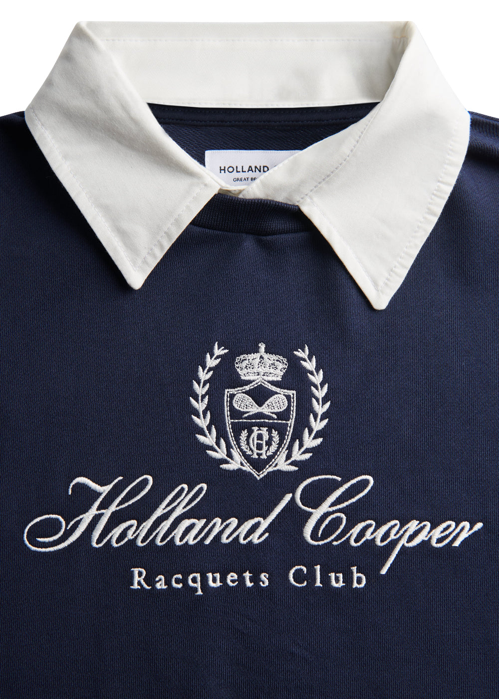 Mock Collar Crew Neck Sweat