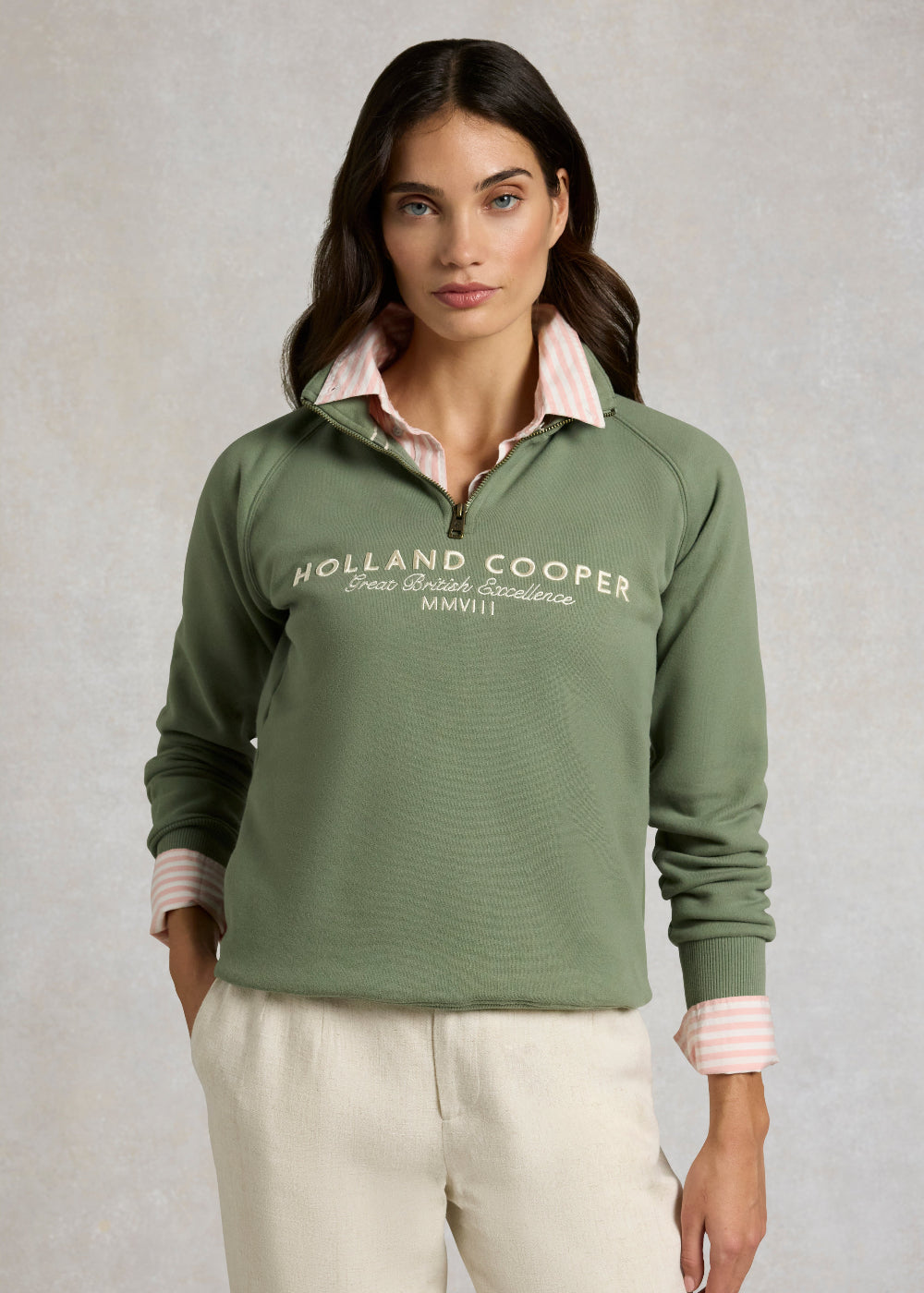 Sporting Goods Zip Henley