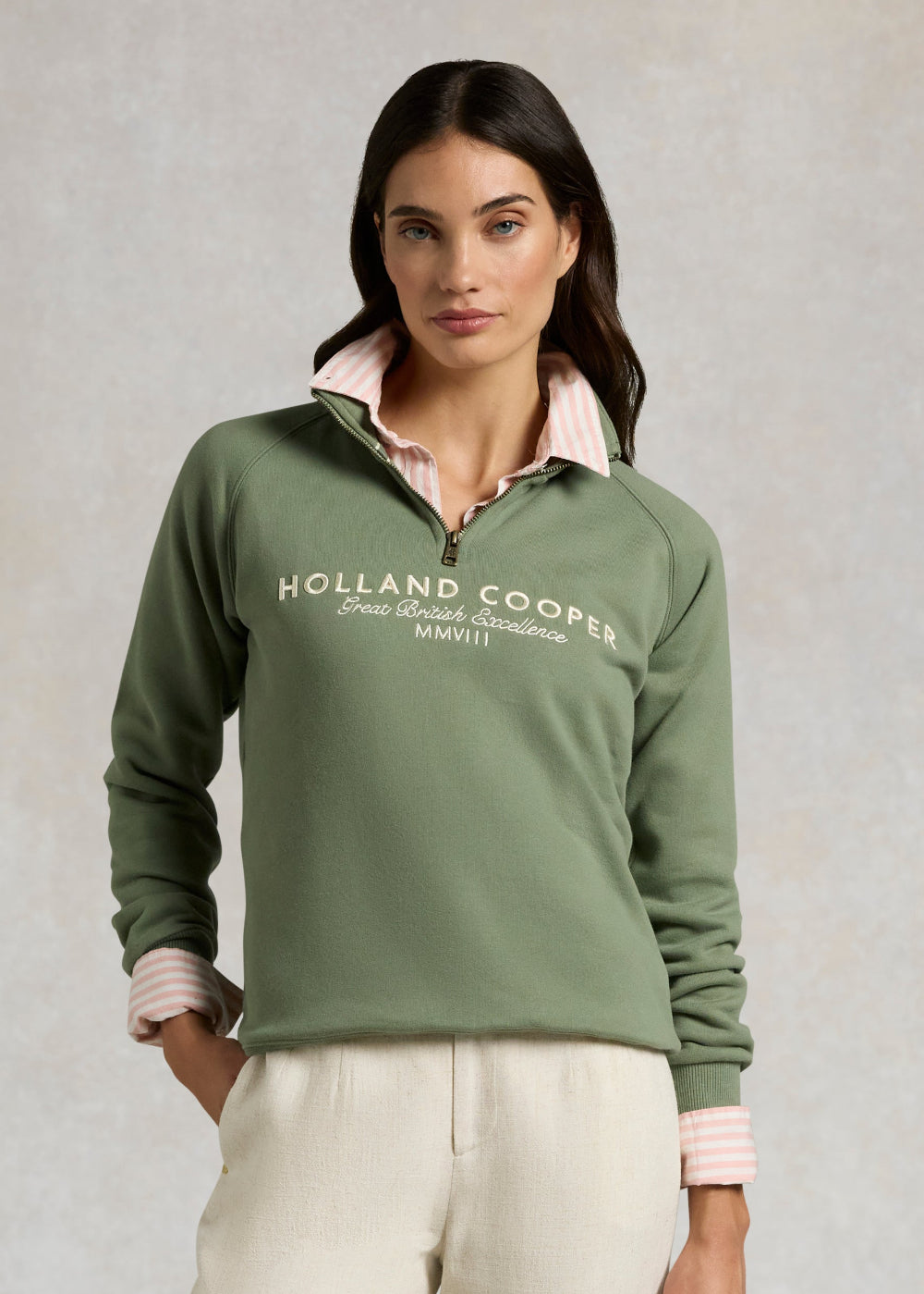 Sporting Goods Zip Henley