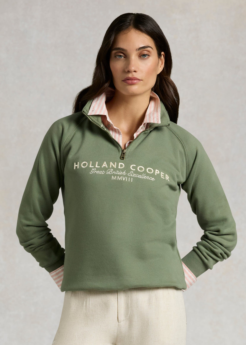 Sporting Goods Zip Henley