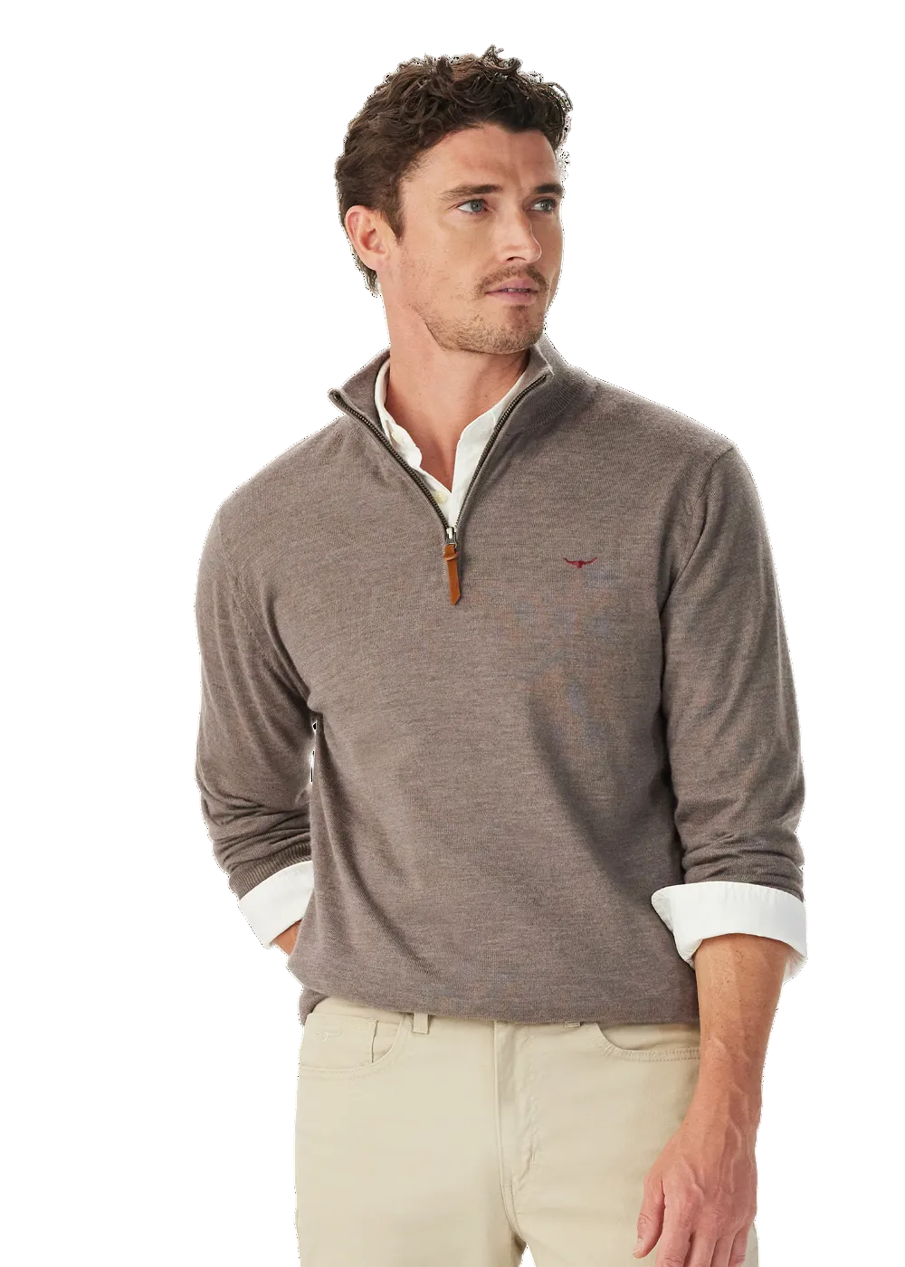 Ernest Merino 1/4 Zip Sweater