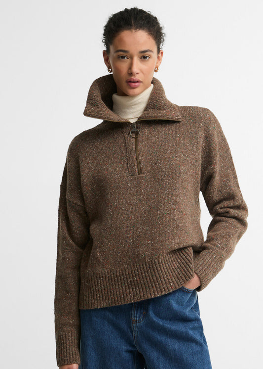 Lavensdale Half Zip Fleck Knitted Jumper