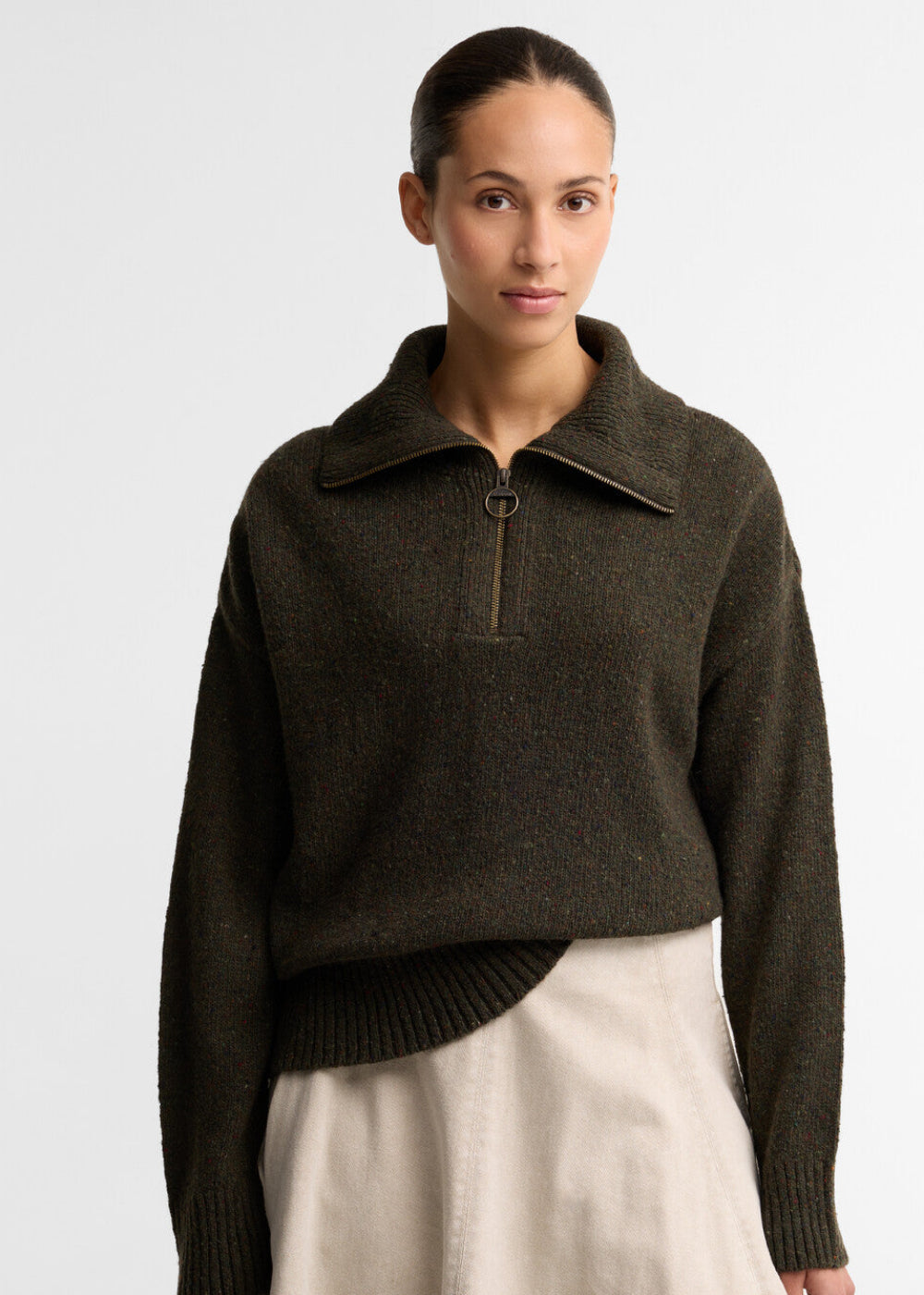 Lavensdale Half Zip Fleck Knitted Jumper