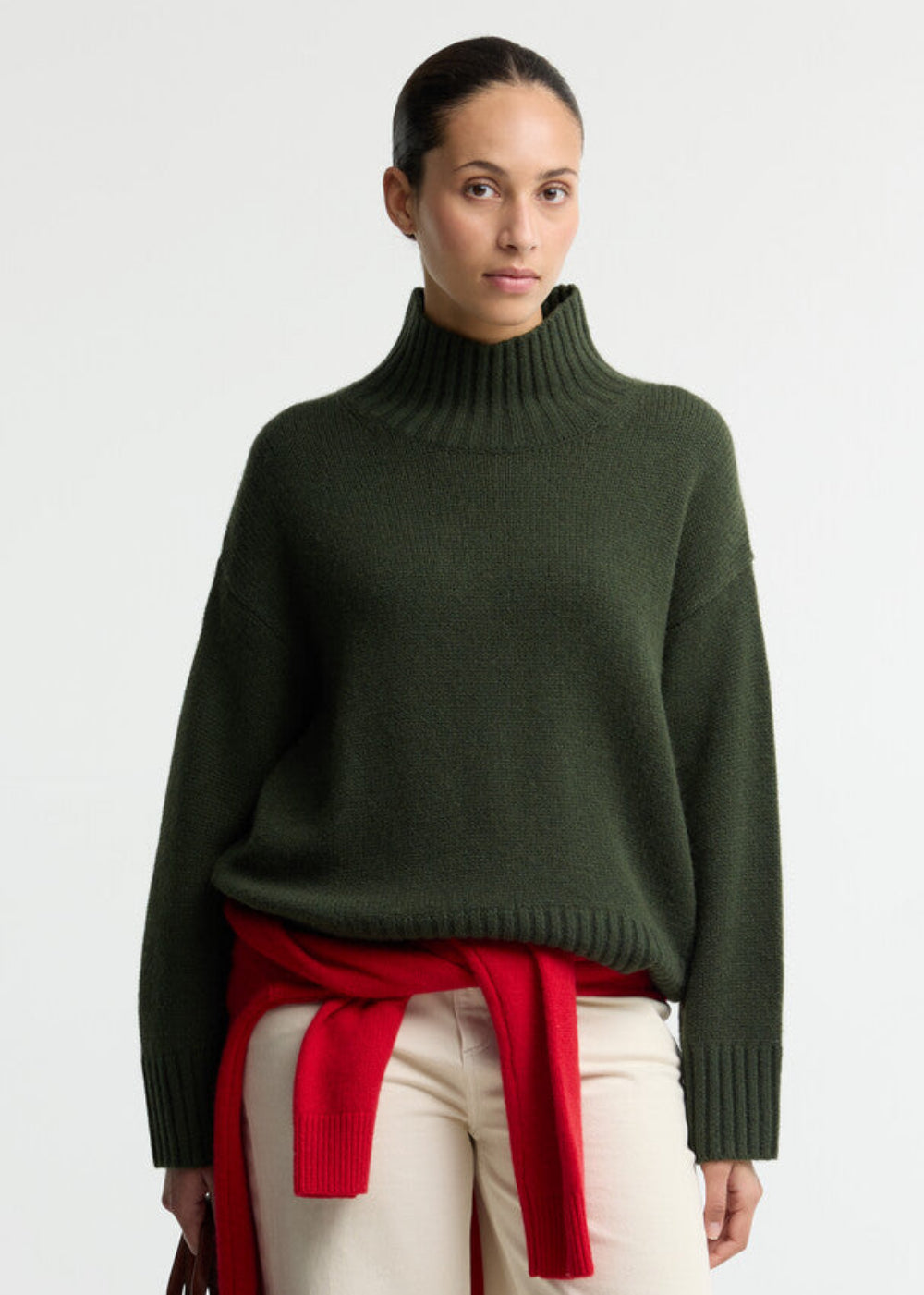 Woodhouse Cashmere Blend Funnel Neck Knitted Jumper