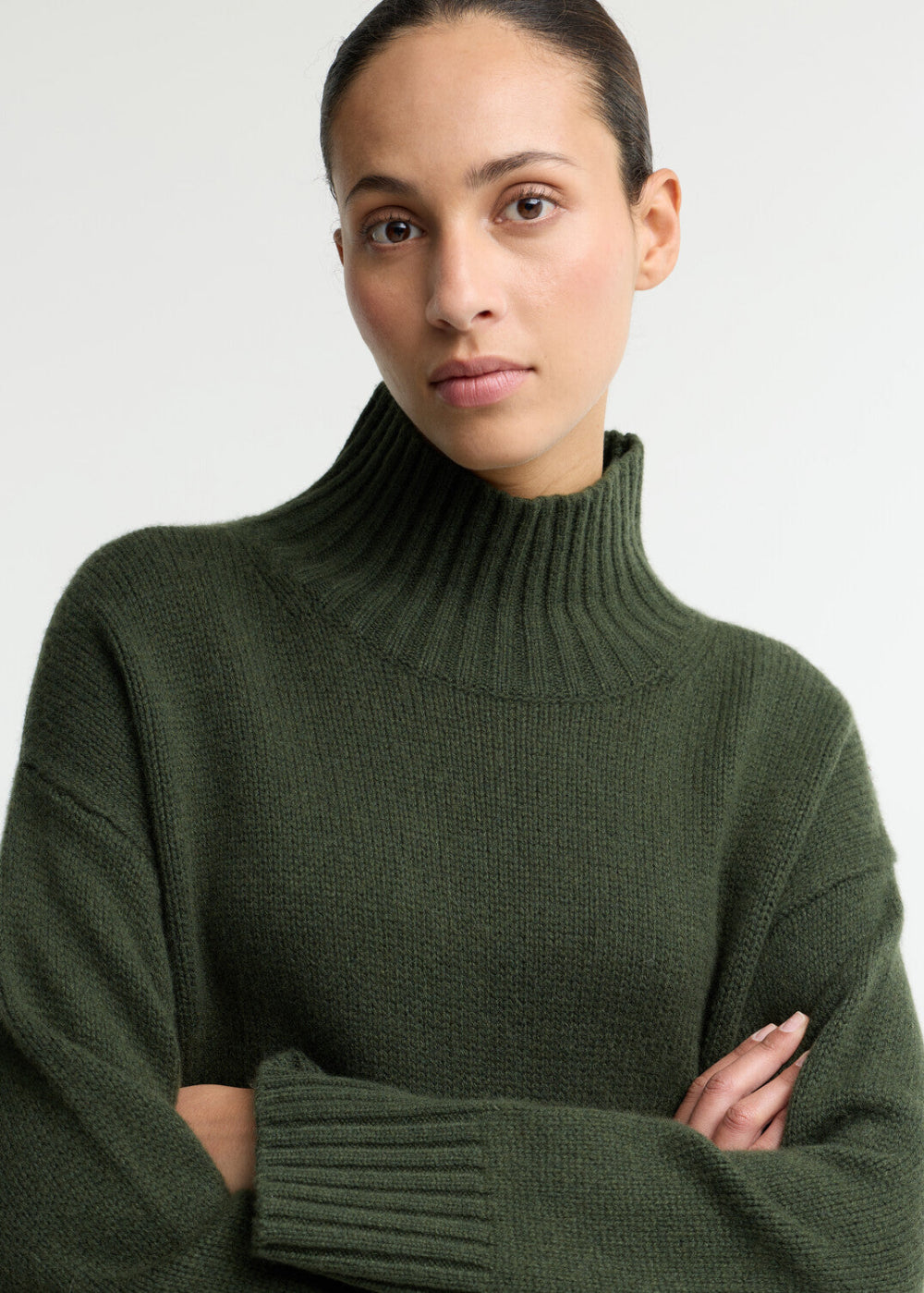 Woodhouse Cashmere Blend Funnel Neck Knitted Jumper