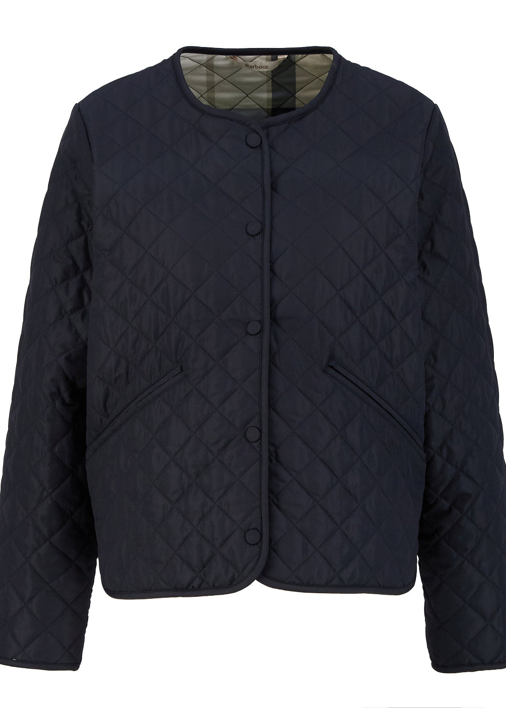 Cashel Collarless Quilted Jacket