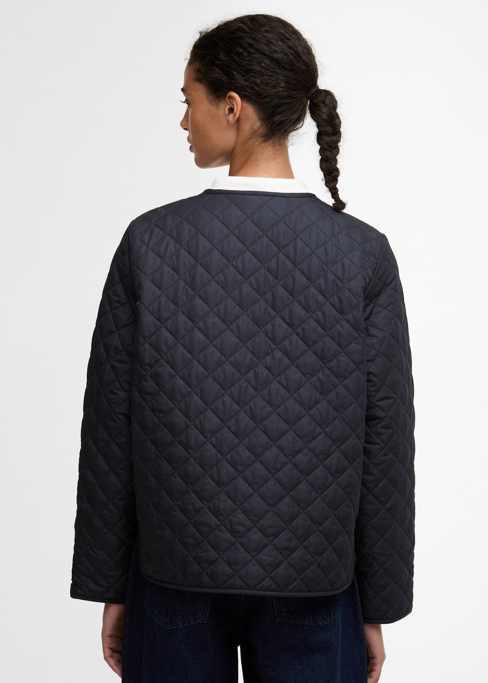 Cashel Collarless Quilted Jacket
