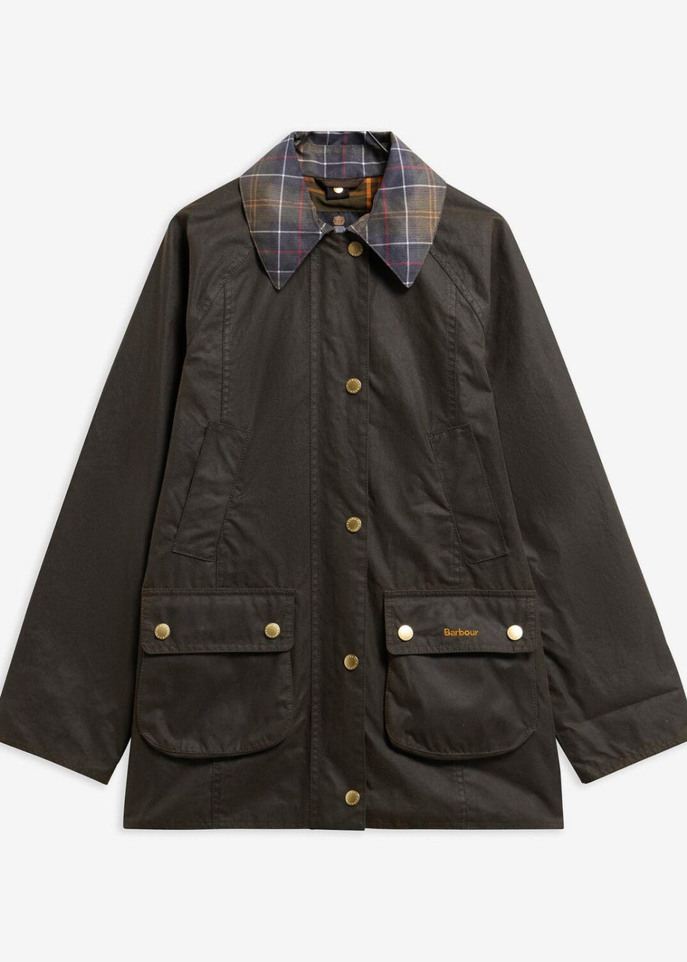 Icons Tartan Collar Modern Beadnell Wax Jacket