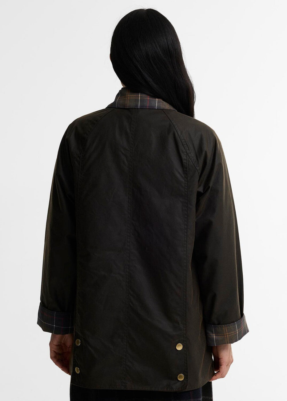 Icons Tartan Collar Modern Beadnell Wax Jacket