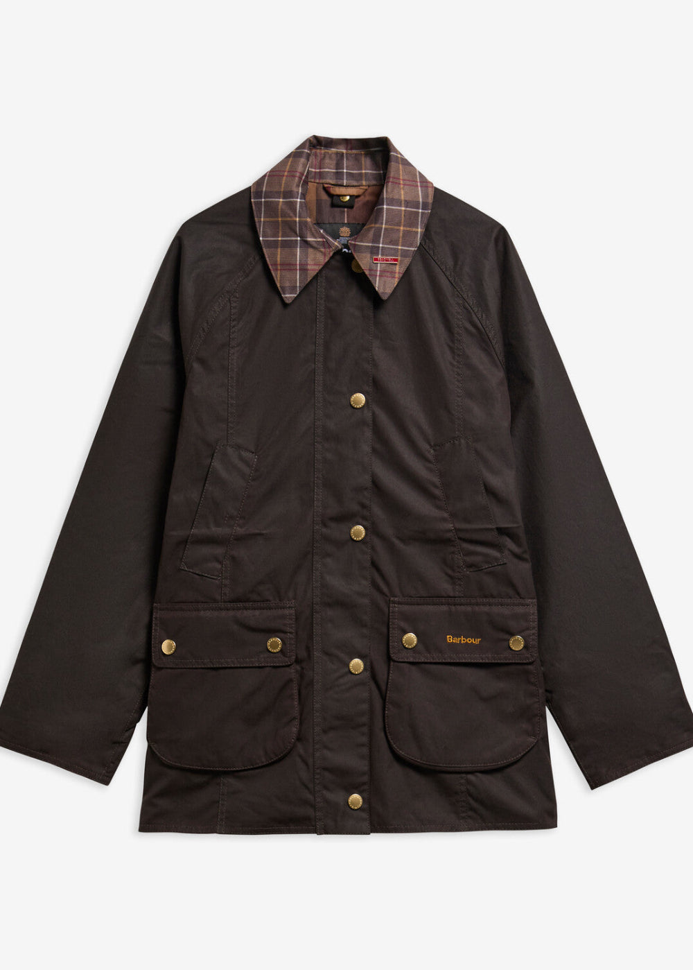 Icons Tartan Collar Modern Beadnell Wax Jacket
