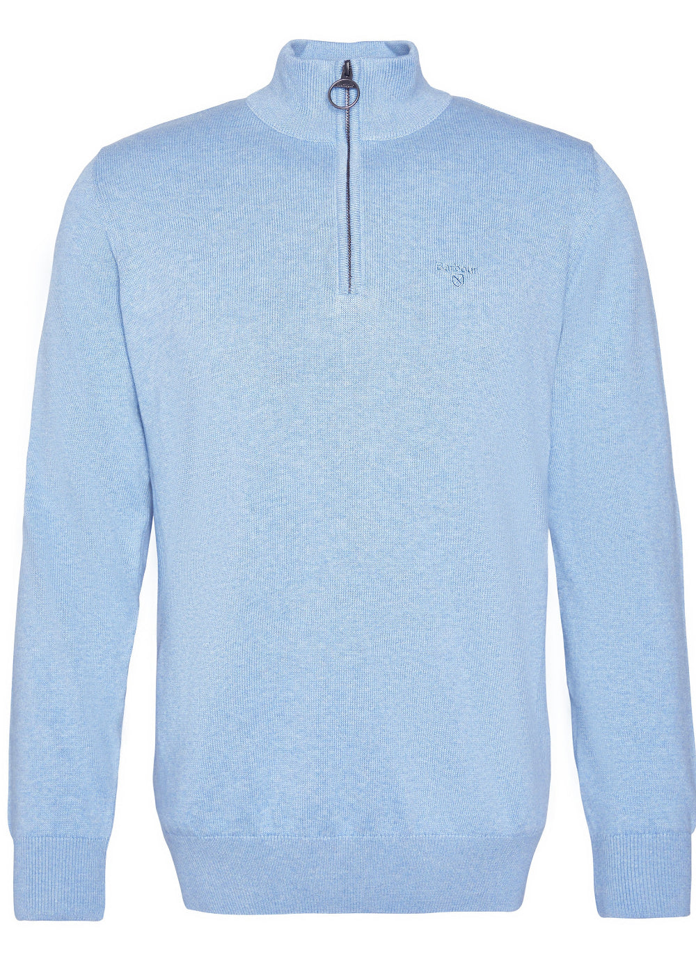 Cotton Half Zip Knitted Jumper