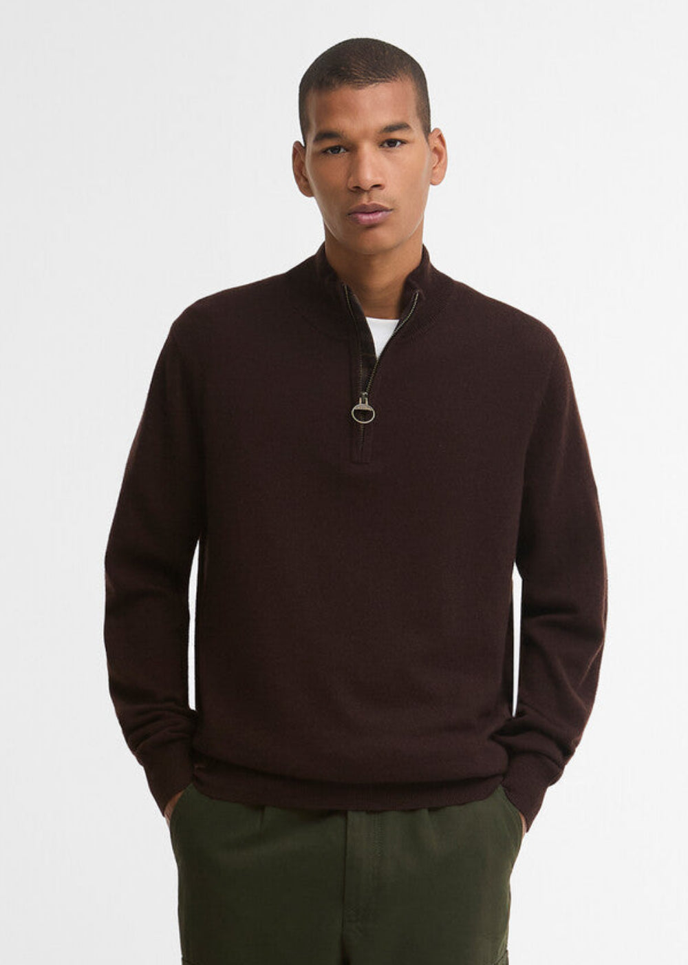 Ronson Tartan Trim Half Zip