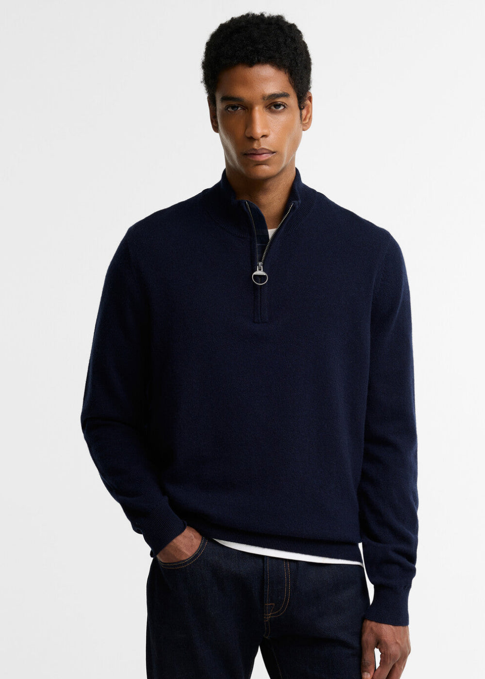 Ronson Tartan Trim Half Zip