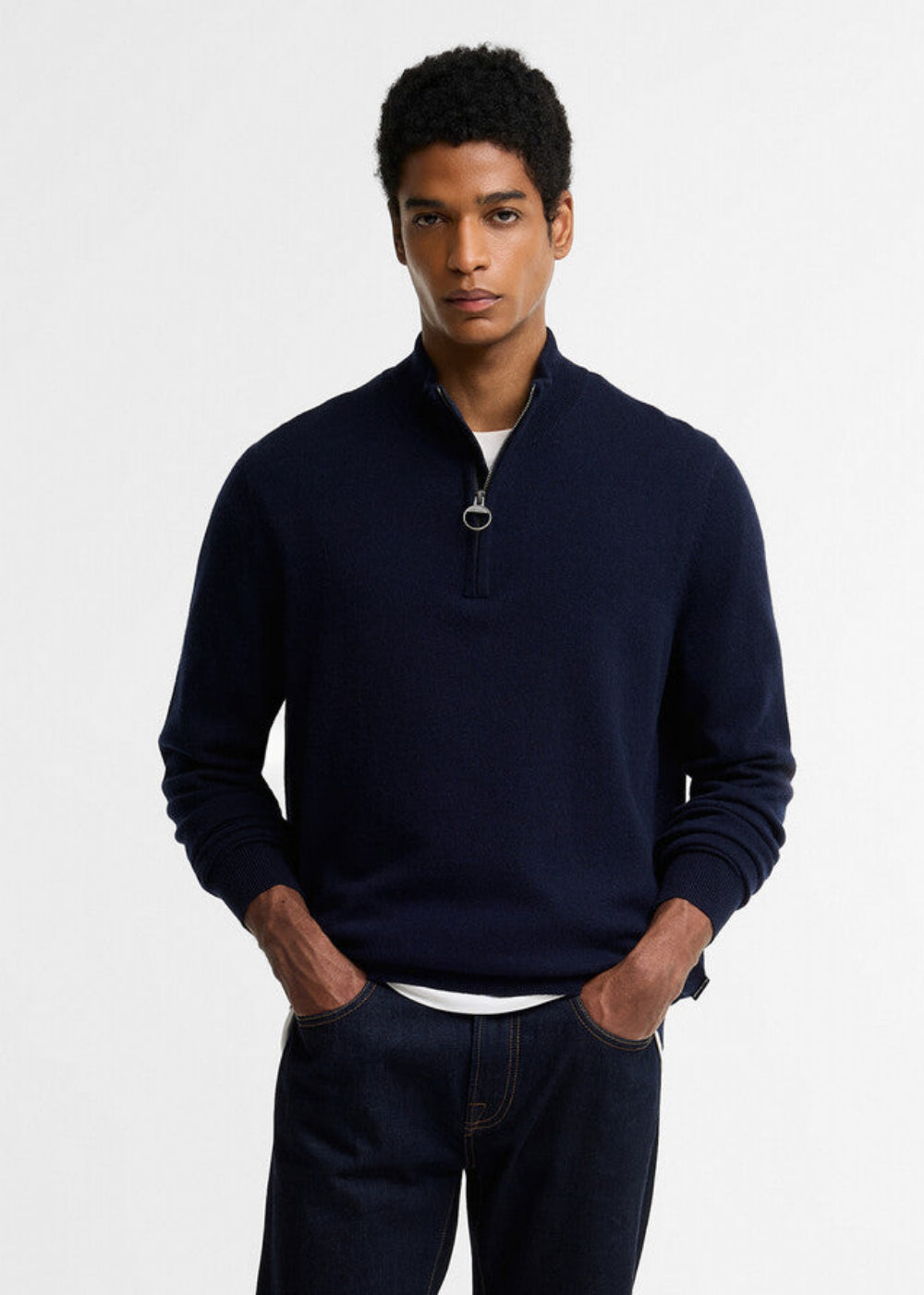 Ronson Tartan Trim Half Zip