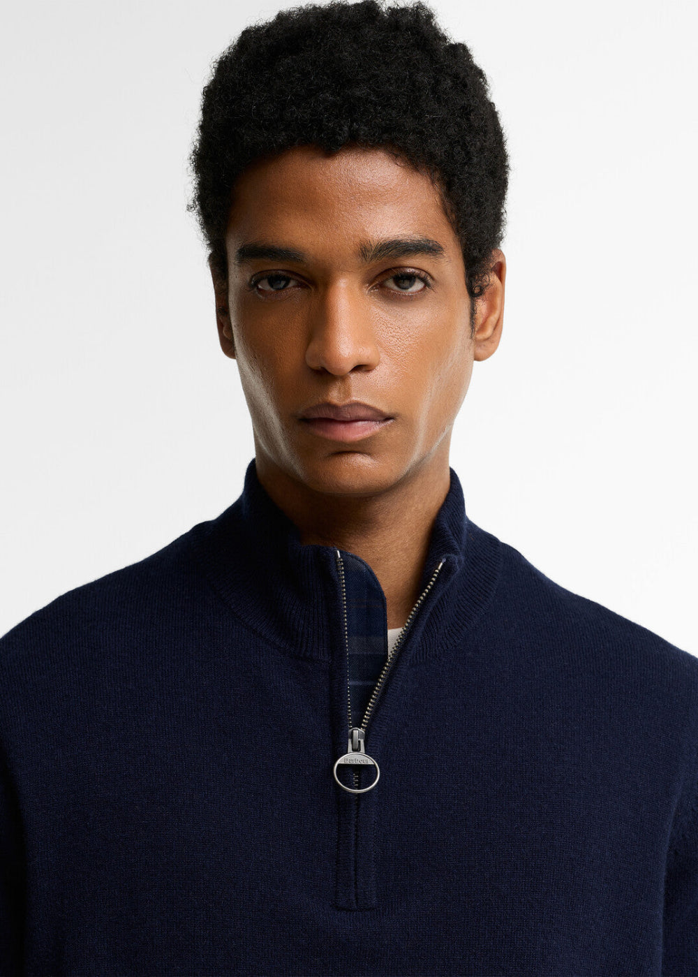 Ronson Tartan Trim Half Zip