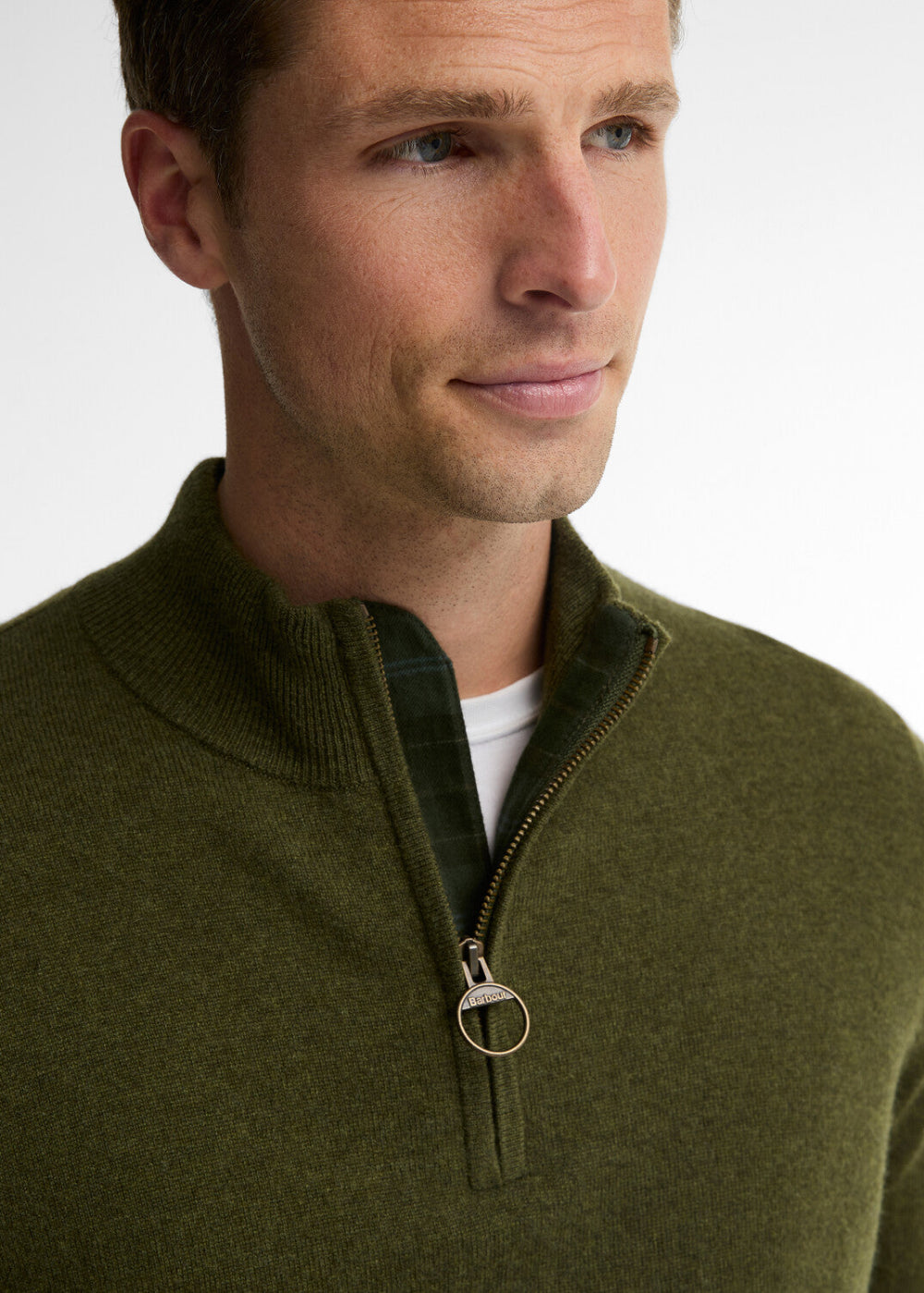 Ronson Tartan Trim Half Zip