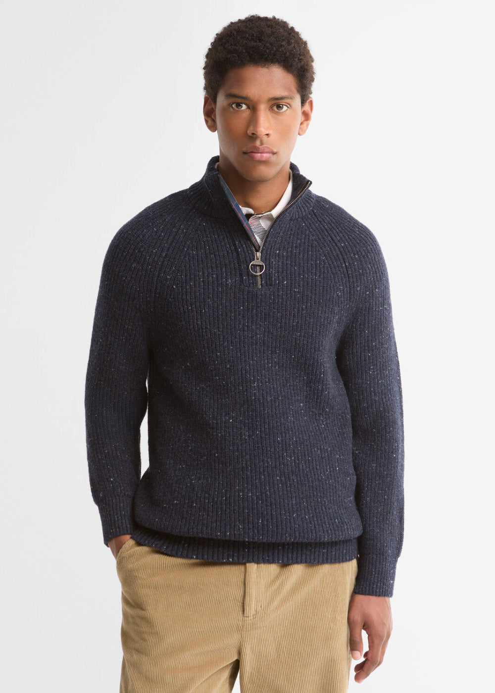 Essential Fleck Half Zip