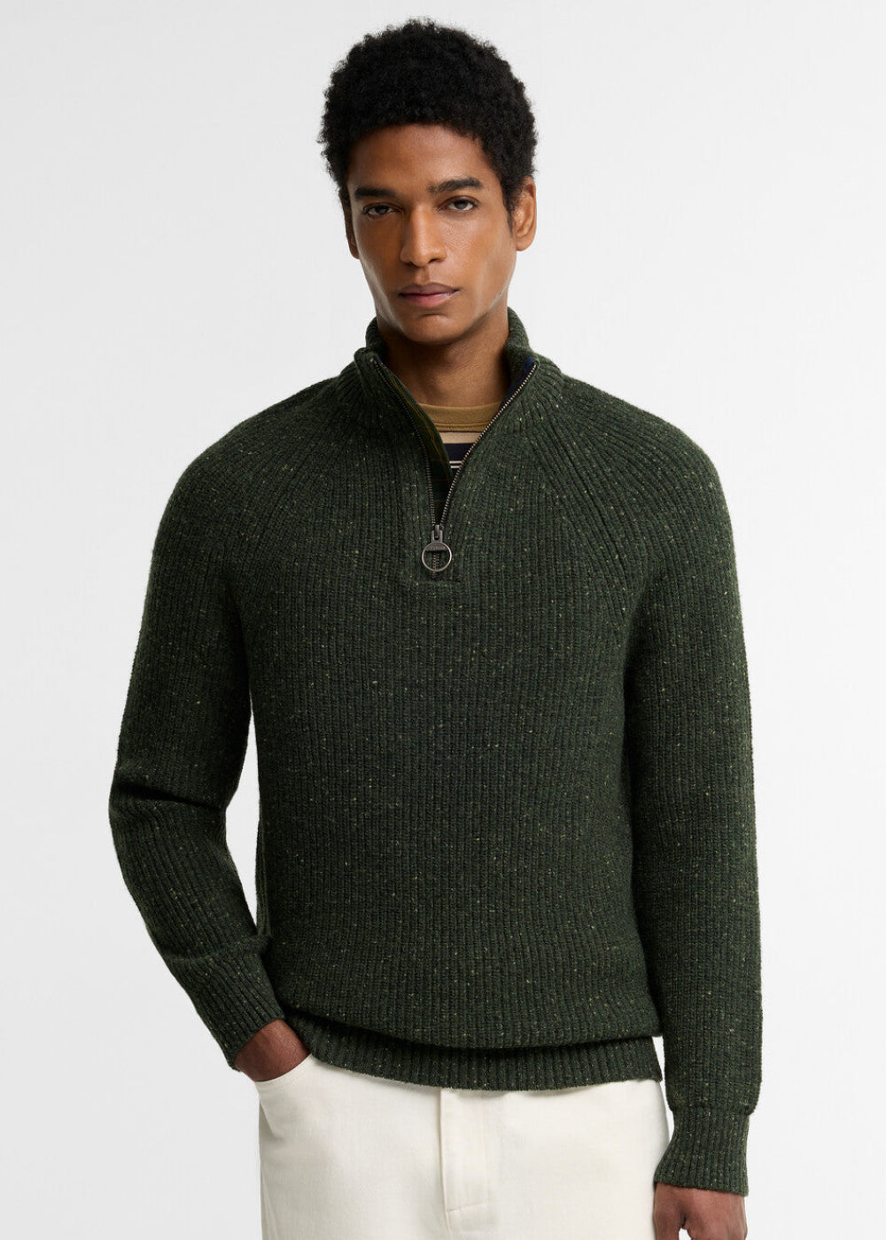Essential Fleck Half Zip