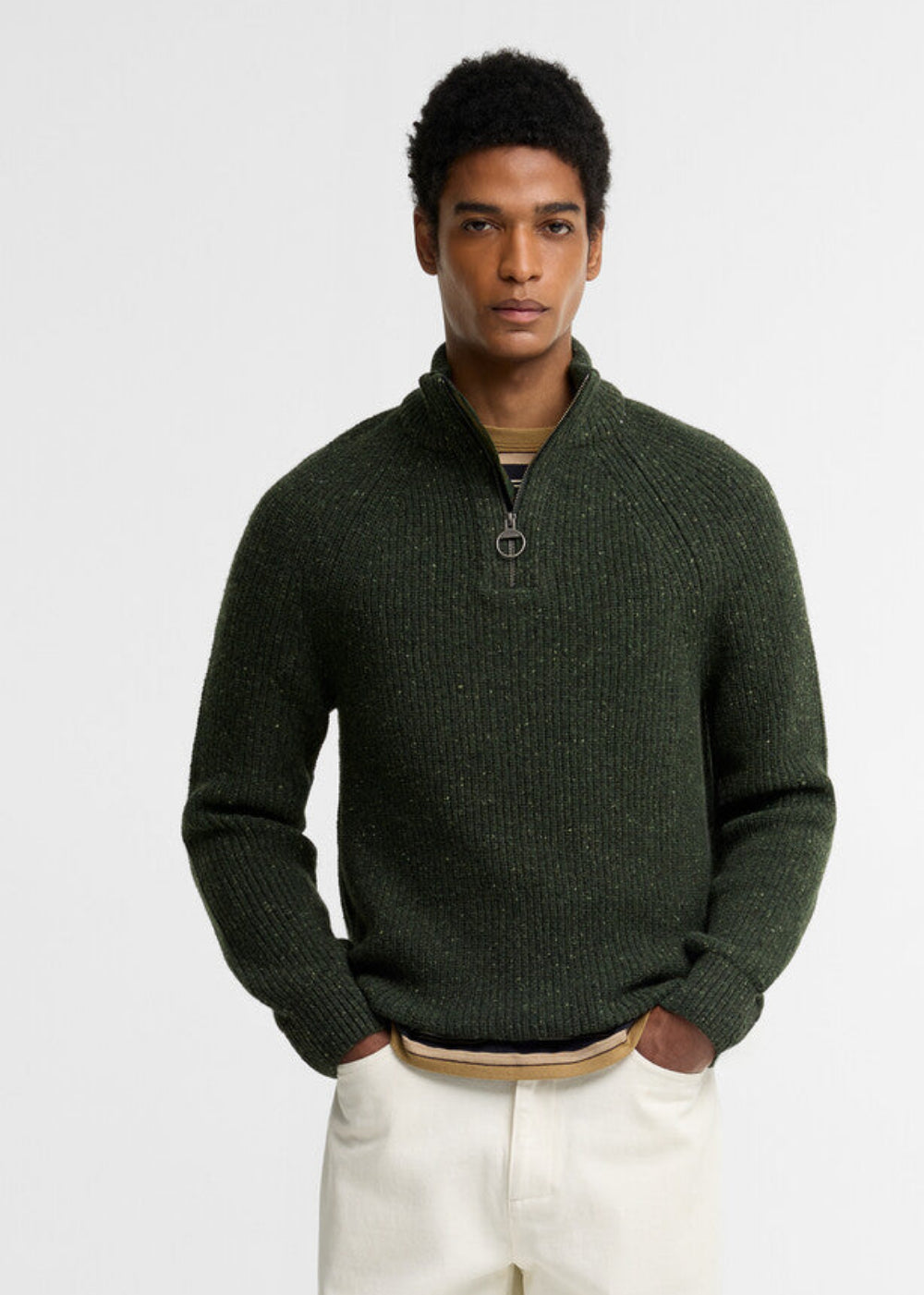 Essential Fleck Half Zip