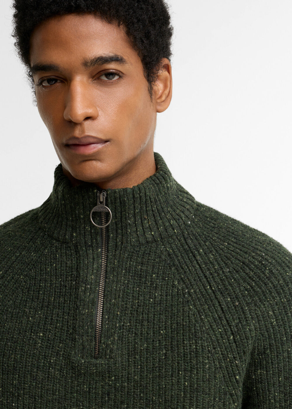 Essential Fleck Half Zip